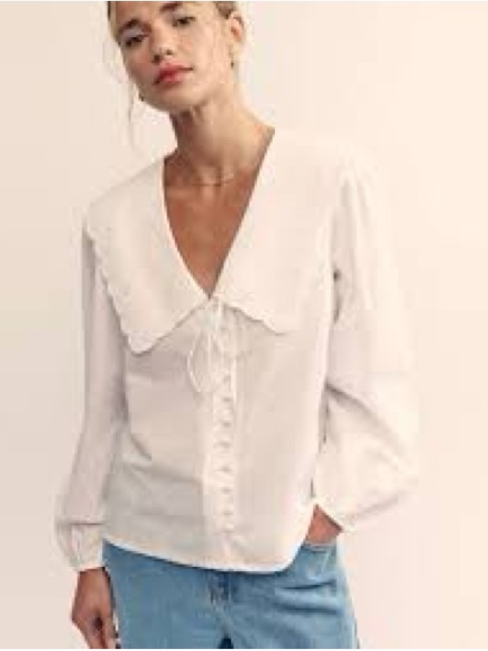Nobody’s child birdie collar blouse